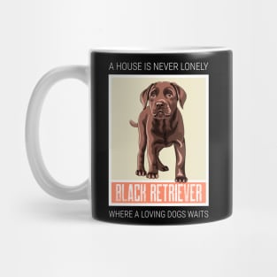 House is never lonely where a loving dog waits dark theme Mug